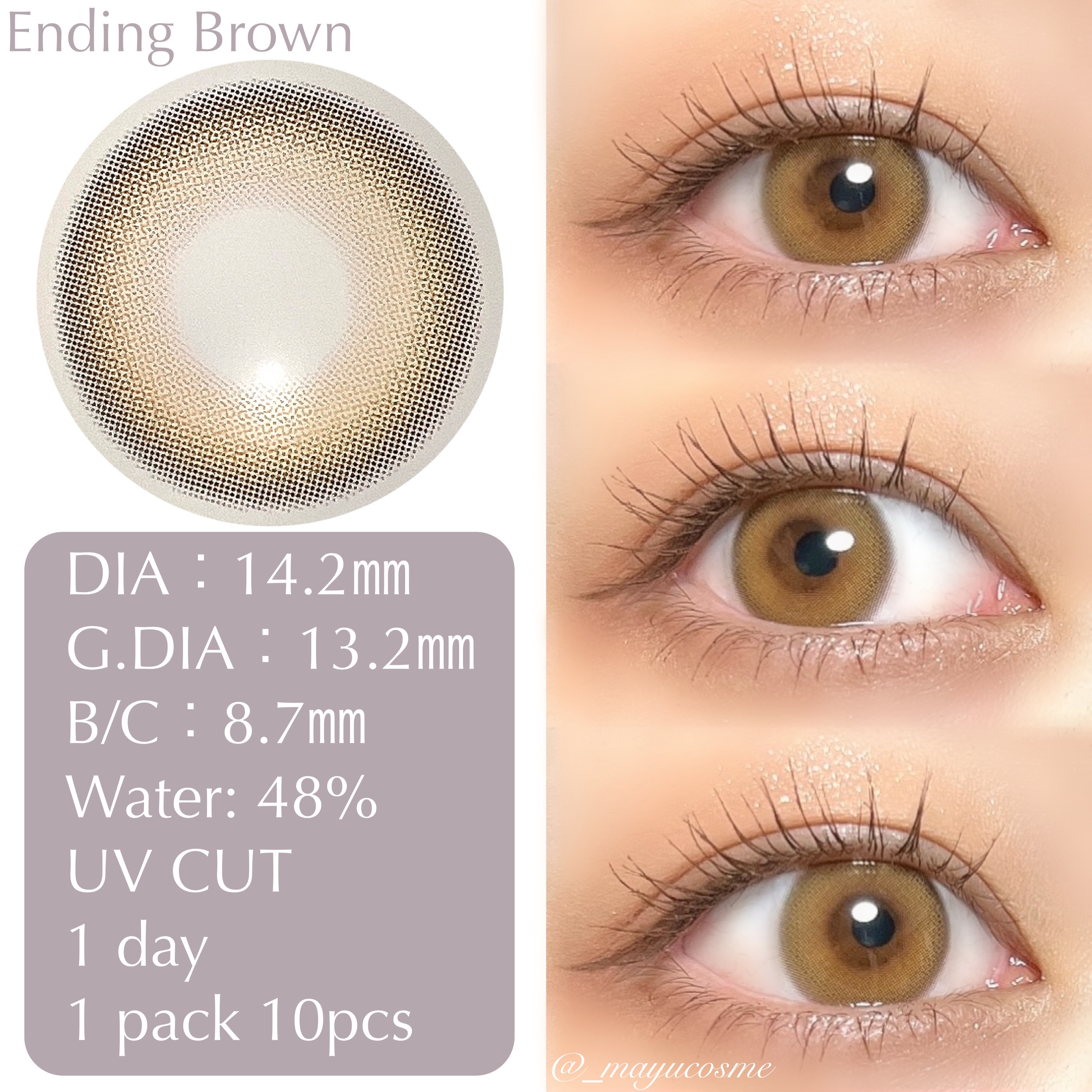 Real Ring 1day/OLENS/ワンデー（１DAY）カラコンを使ったクチコミ（3枚目）