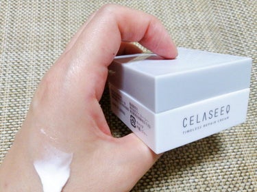CELASEEQ タイムレスリペア クリームのクチコミ「美容成分を隅々まで浸透させるヒト幹細胞培養エキス配合の高浸透クリーム ということでこちらのシリ.....」（2枚目）