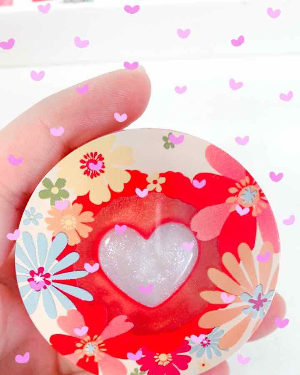 ハートリングリップグロス/DAISO/リップグロスを使ったクチコミ(2枚目)