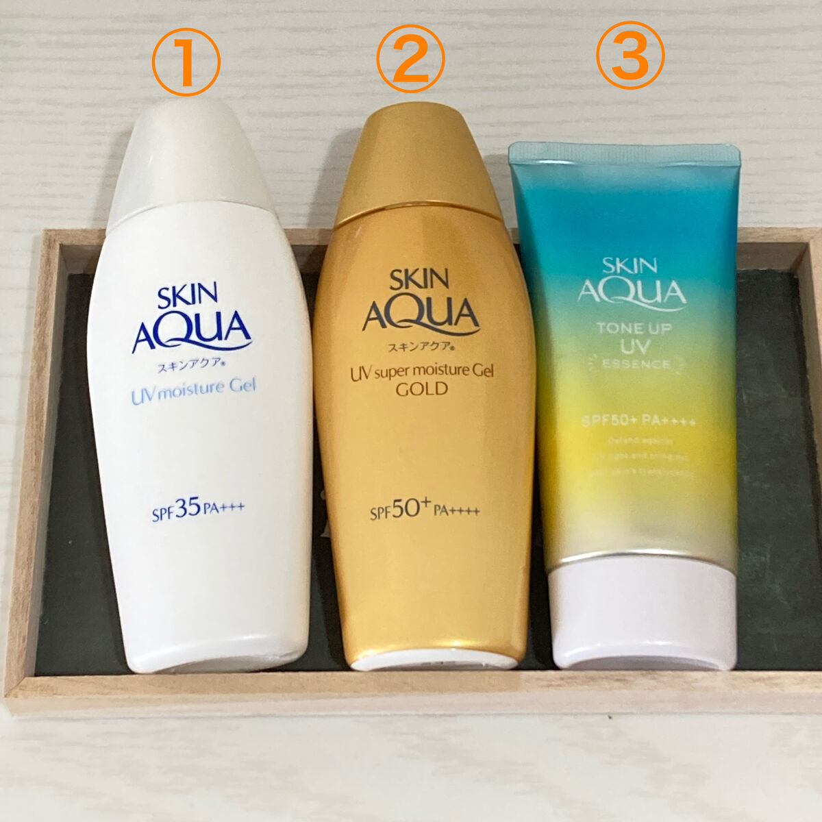 モイスチャージェル/スキンアクア/日焼け止めジェルを使ったクチコミ（2枚目）