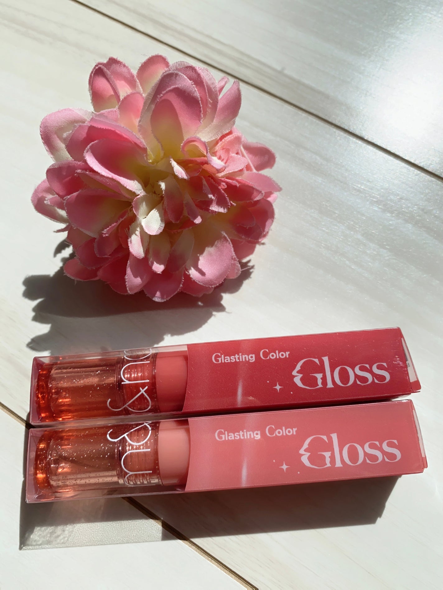 グラスティングカラーグロス/rom&nd/リップグロスを使ったクチコミ(7枚目)