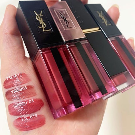 ルージュ ピュールクチュール ヴェルニ ウォーターステイン/YVES SAINT LAURENT BEAUTE/口紅を使ったクチコミ(3枚目)