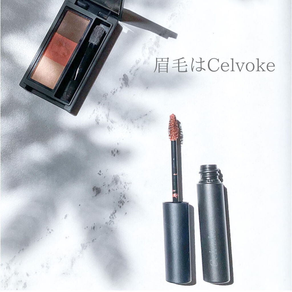セルヴォーク インディケイトアイブロウマスカラ C 〈C〉01 パーシモン/Celvoke/眉マスカラを使ったクチコミ（1枚目）