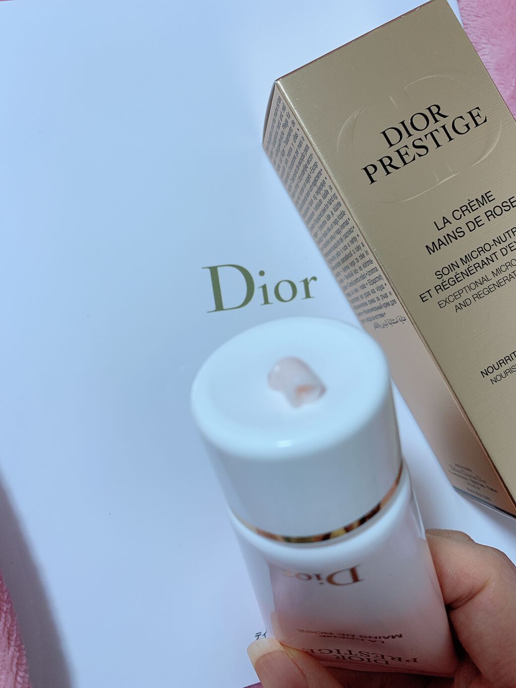 プレステージ ラ クレーム マン ド ローズ/Dior/ハンドクリームを使ったクチコミ(2枚目)