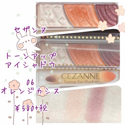 トーンアップアイシャドウ/CEZANNE/アイシャドウパレットを使ったクチコミ(2枚目)