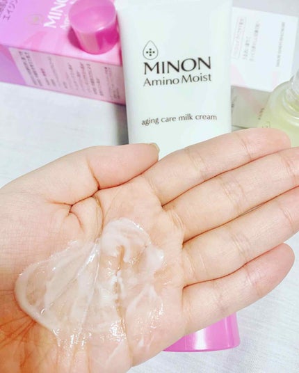 アミノモイスト エイジングケア ミルククリーム/ミノン/フェイスクリームを使ったクチコミ(3枚目)