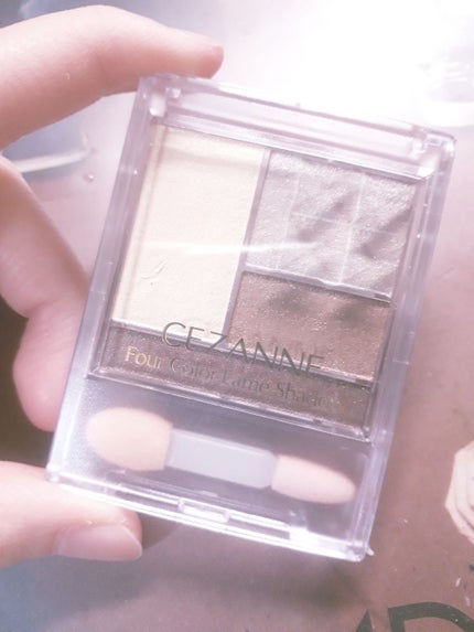 フォーカラー ラメシャドウ/CEZANNE/アイシャドウパレットを使ったクチコミ(1枚目)