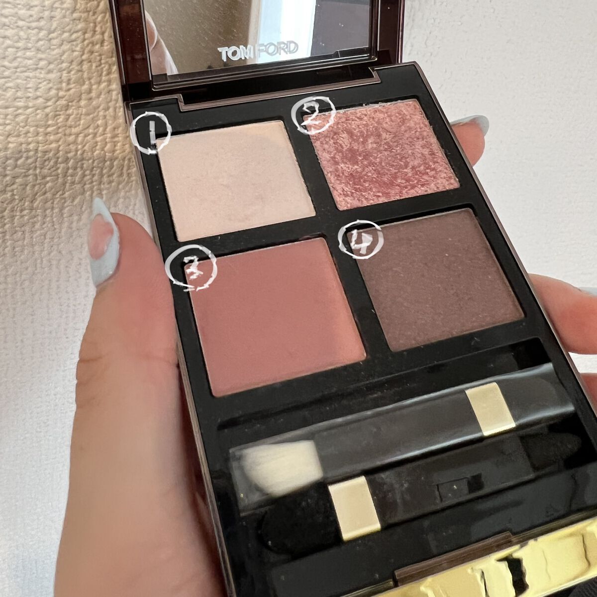 アイ カラー クォード/TOM FORD BEAUTY/アイシャドウパレットを使ったクチコミ（2枚目）