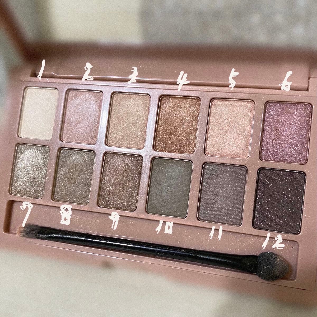 ヌードパレット ブラッシュド/MAYBELLINE NEW YORK/アイシャドウパレットを使ったクチコミ(3枚目)
