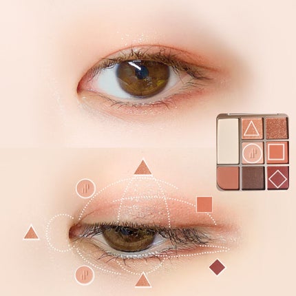 ドットオンムードアイパレット/Heart Percent/アイシャドウパレットを使ったクチコミ(6枚目)