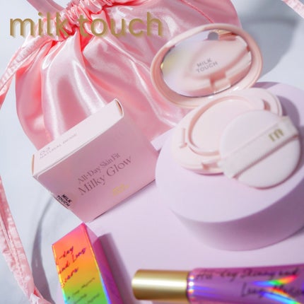 オールデイスキンフィットミルキーグロウクッション/Milk Touch/クッションファンデーションを使ったクチコミ(1枚目)