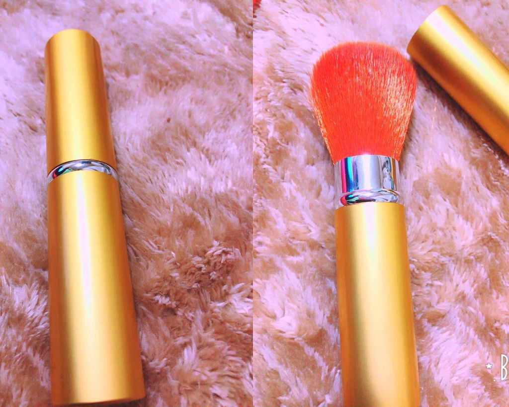 スライド式携帯メイクブラシ/DAISO/メイクブラシを使ったクチコミ(1枚目)