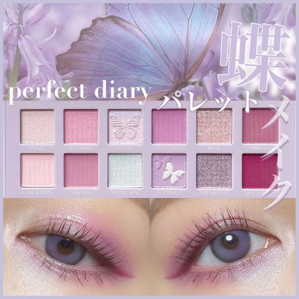 エクスプローラ12色 動物アイシャドウパレット バタフライ/PERFECT DIARY/アイシャドウパレットを使ったクチコミ(1枚目)