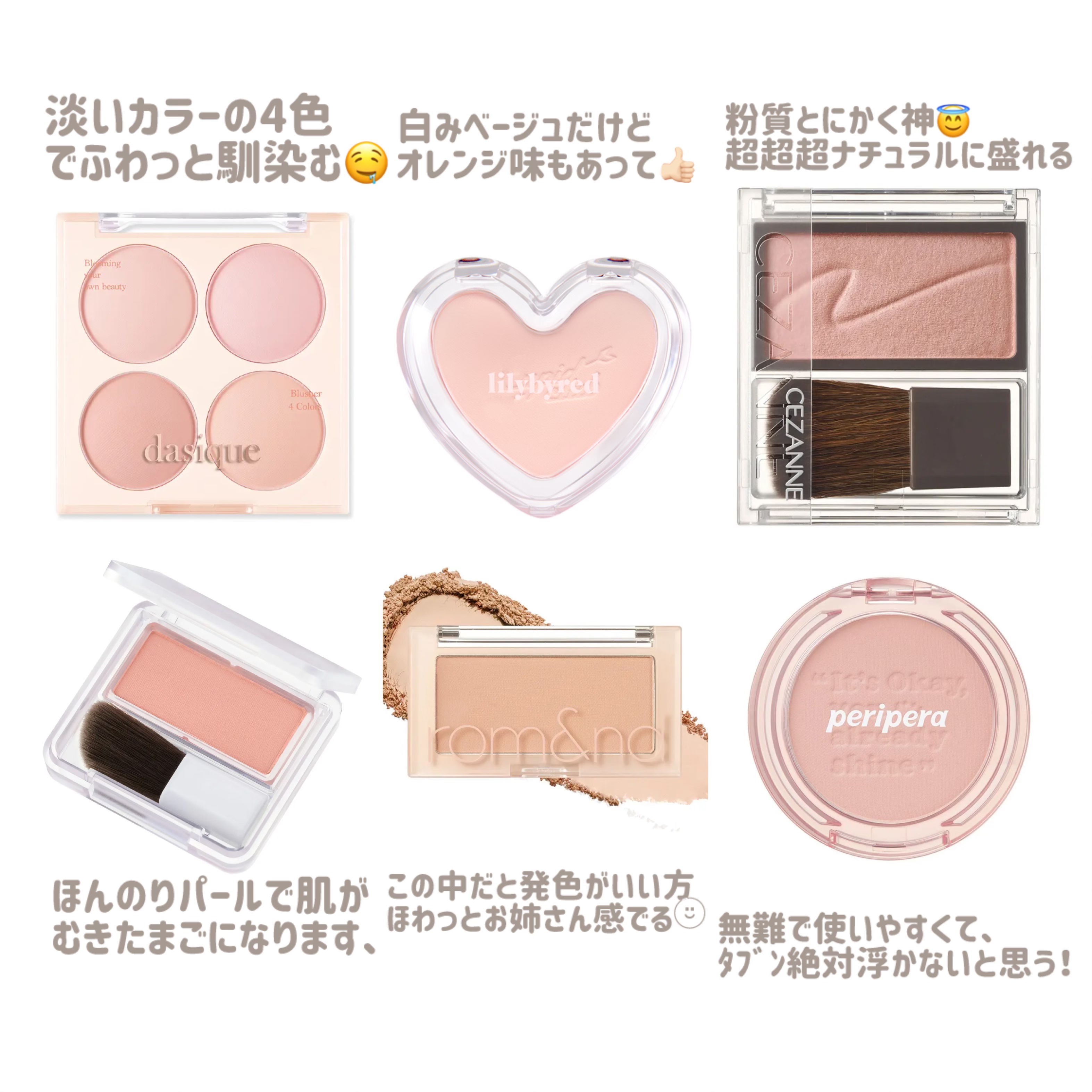 Luv Beam Blur Cheek/lilybyred/パウダーチークを使ったクチコミ（3枚目）