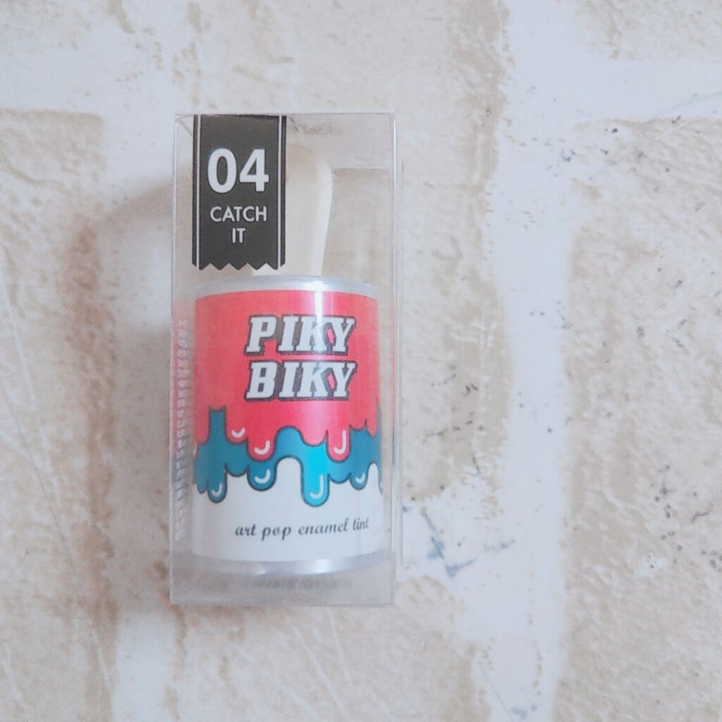 ピキビキ アートポップ エナメル ティント/TONYMOLY/リップティントを使ったクチコミ（2枚目）