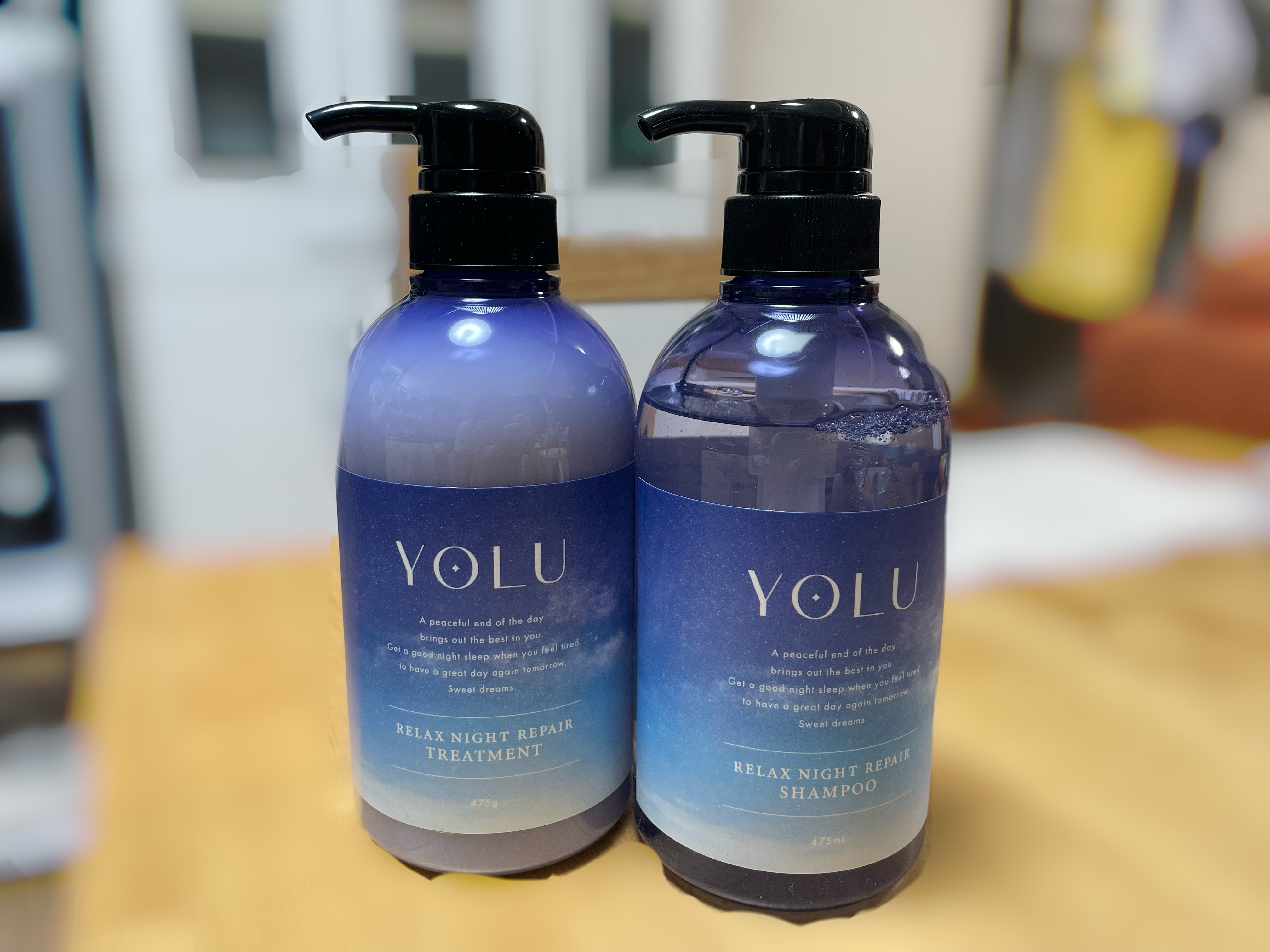 リラックスナイトリペア シャンプー／トリートメント/YOLU/市販シャンプーを使ったクチコミ（2枚目）