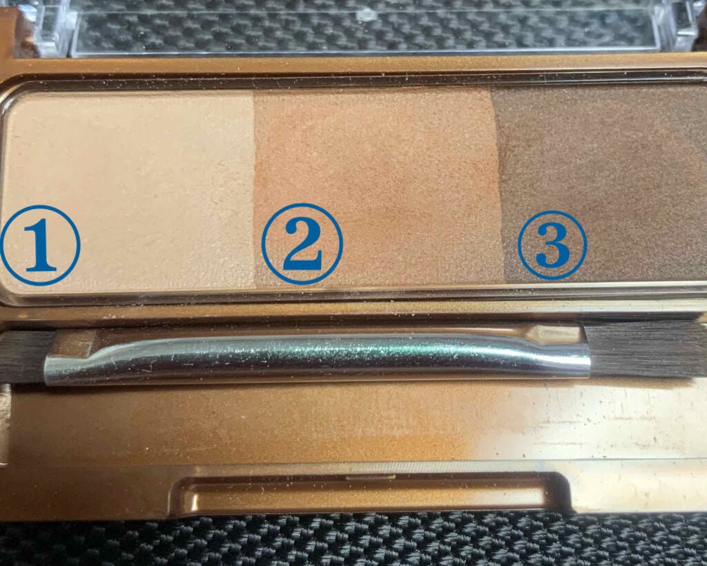 ノーズ&アイブロウパウダー/CEZANNE/パウダーアイブロウを使ったクチコミ(2枚目)