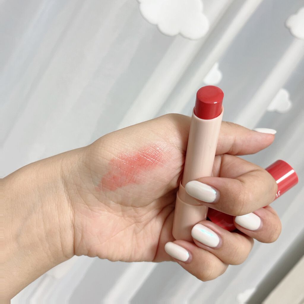 アピュー ジューシーパン カラーリップバーム CR01　グレープフルーツコーラル/A’pieu/リップバームを使ったクチコミ（3枚目）