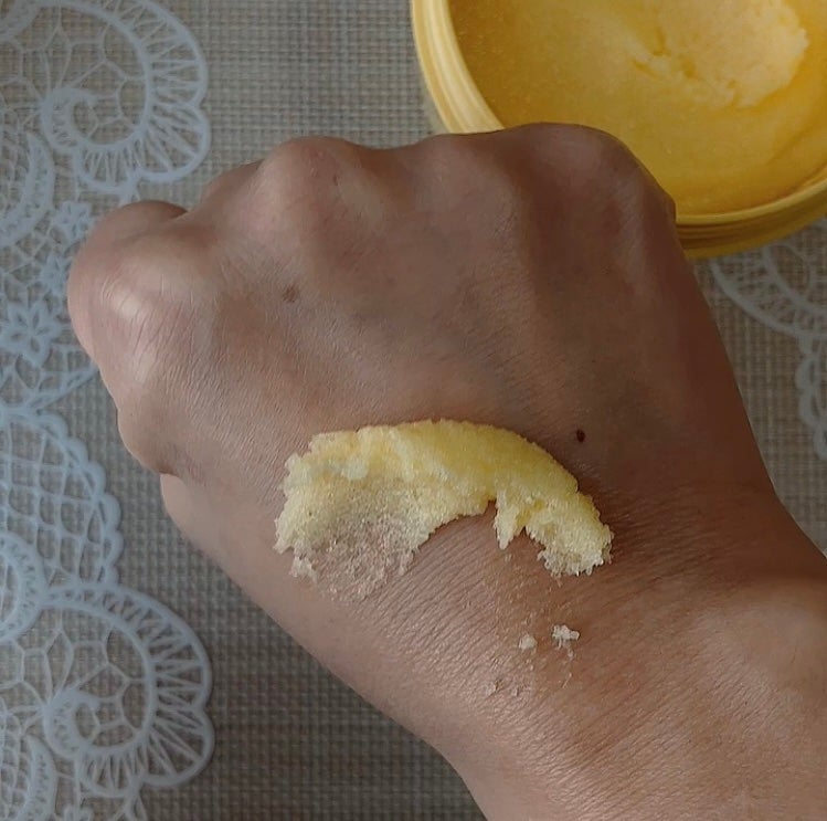 Q+Me スウィートボムタラソスクラブレモンティーの香り/AGARISM/バスト・ヒップケアを使ったクチコミ(4枚目)