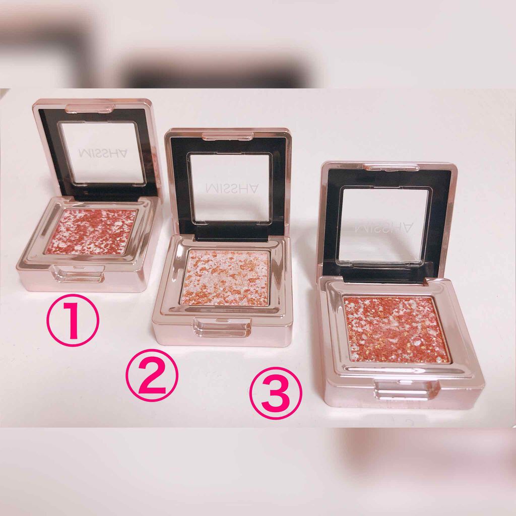 グリッタープリズム シャドウ/MISSHA/グリッターを使ったクチコミ（2枚目）