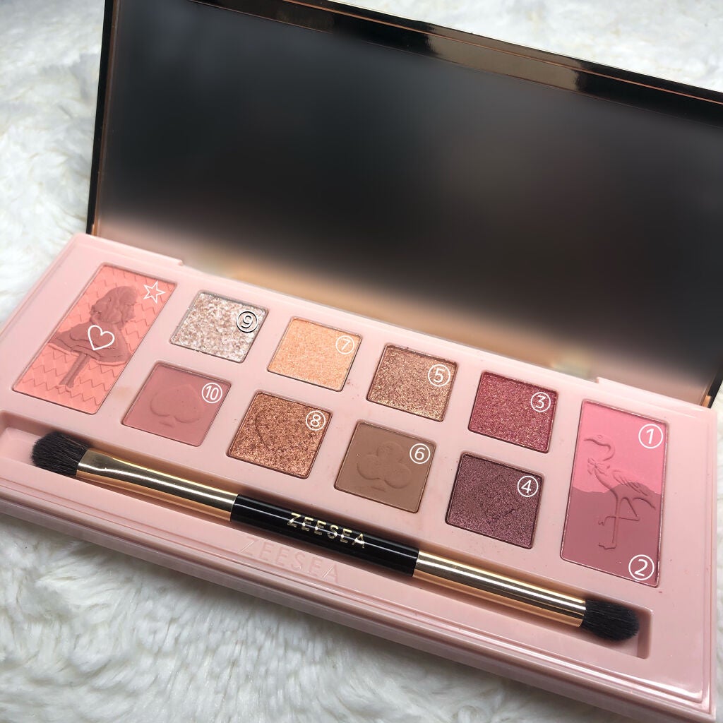 アリスドリームランドシリーズ 12色アイシャドウパレット(ZEESEA×大英博物館)/ZEESEA/アイシャドウパレットを使ったクチコミ(2枚目)