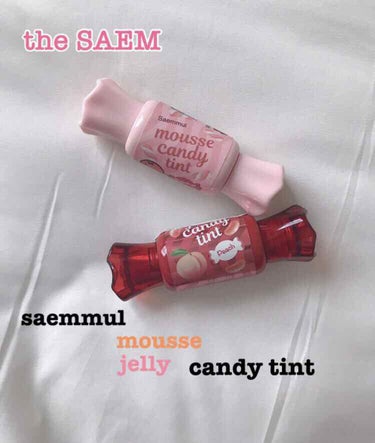 ムース キャンディー ティント 04グレープフルーツムース/the SAEM/リップグロスを使ったクチコミ（1枚目）