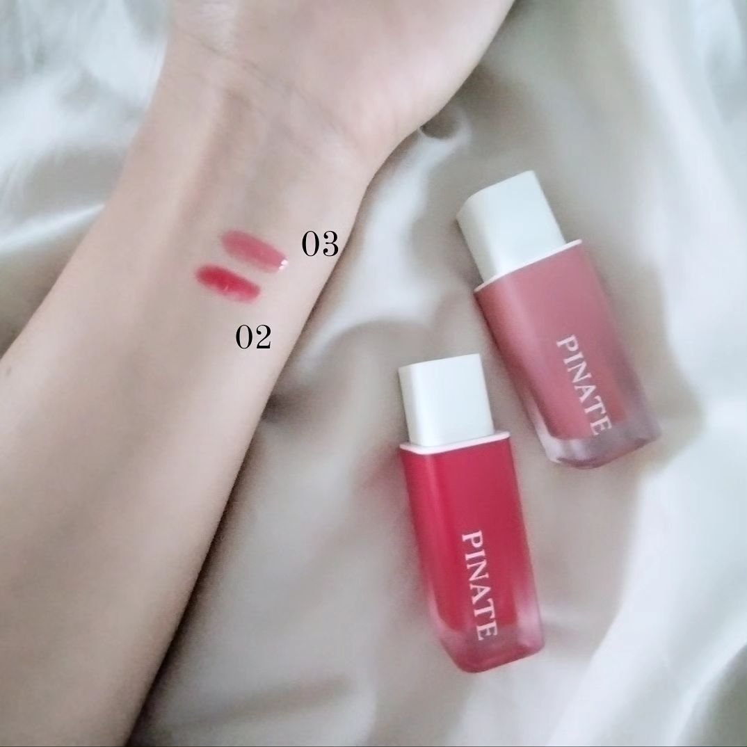 ナチュラルブルームリップオイルセラム 3色セット/PINATE/リップグロスを使ったクチコミ（3枚目）