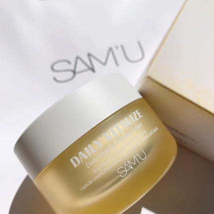 デイリーバイタライズカプセルクリーム/SAM'U/フェイスクリームを使ったクチコミ(1枚目)