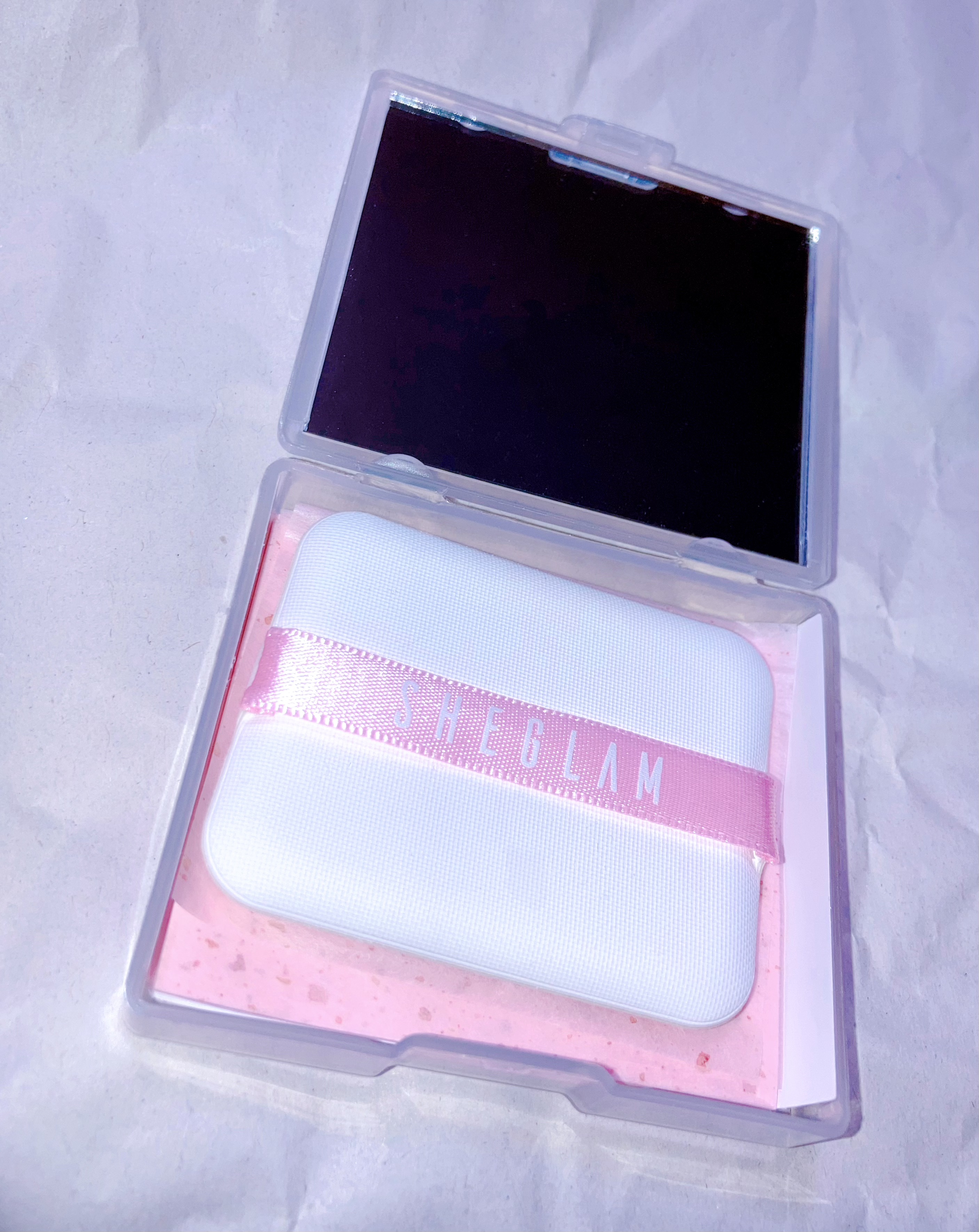 SHEGLAM マット肌 あぶらとり紙 パフとミラー付き 50枚入のクチコミ「メモ✍
SHEGLAM
マット肌 あぶらとり紙 パフとミラー付き 50枚入

商品ID:286.....」（2枚目）