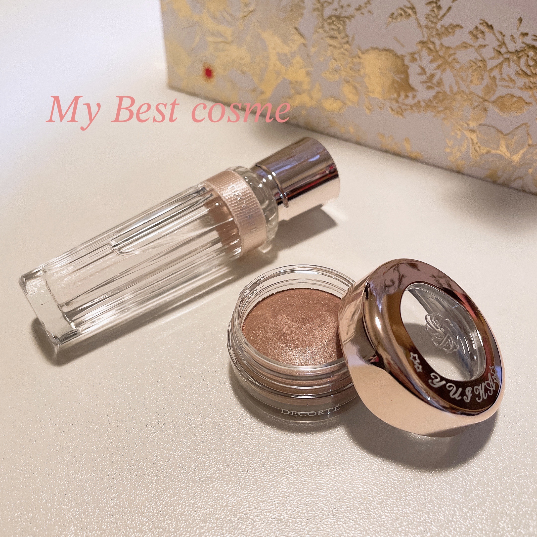 #コスメデコルテ 
#アイグロウジェム 
#キモノユイ 

キモノユイ×アイグロウジェム♡
の最強コンビ

初めて付けた時から万人受け間違いなし！と確信したフルーティーな香りがお気に入りのキモノユイオードトワレと、

コスデコの中ではお手頃