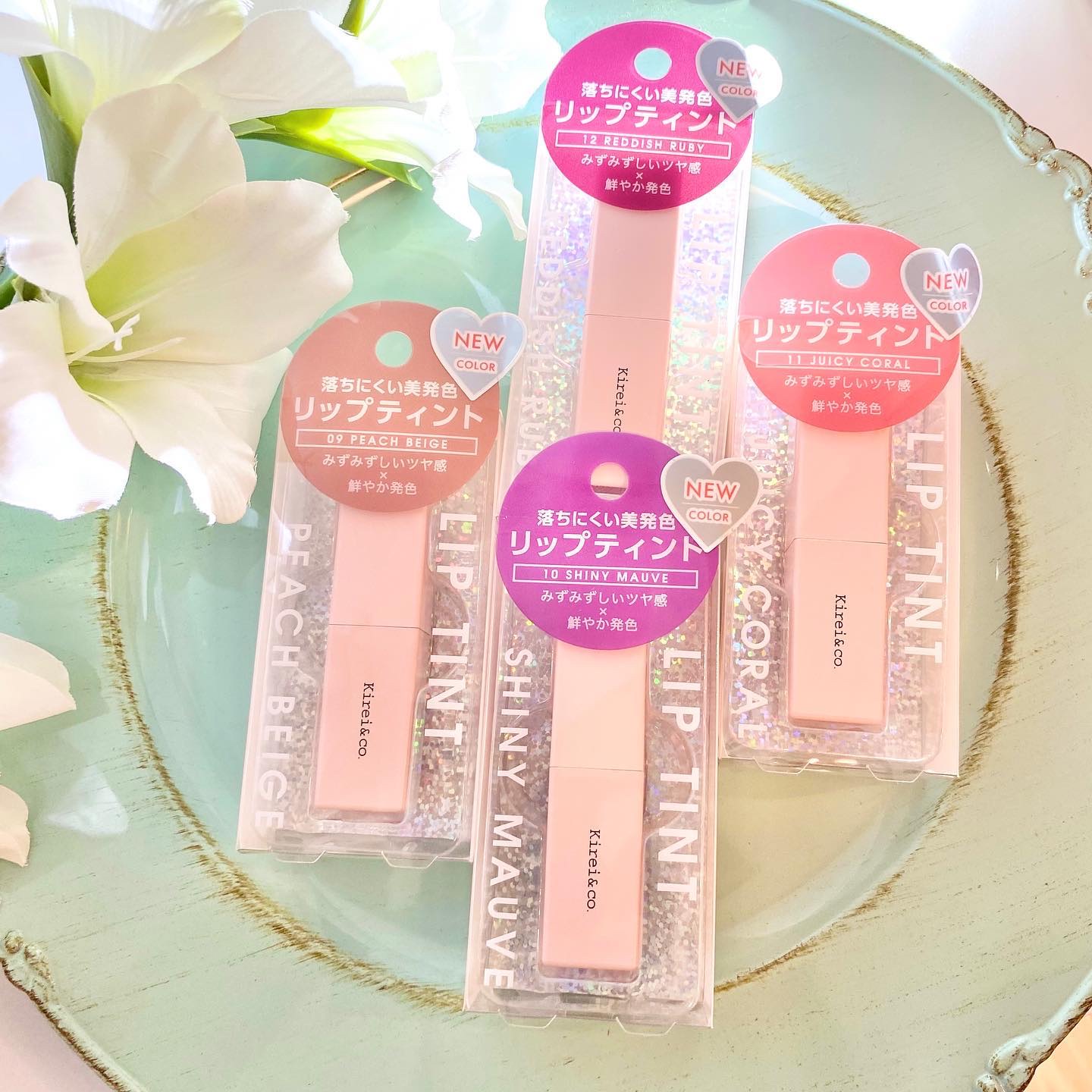 ルージュリップティント/Kirei&co./口紅を使ったクチコミ（2枚目）