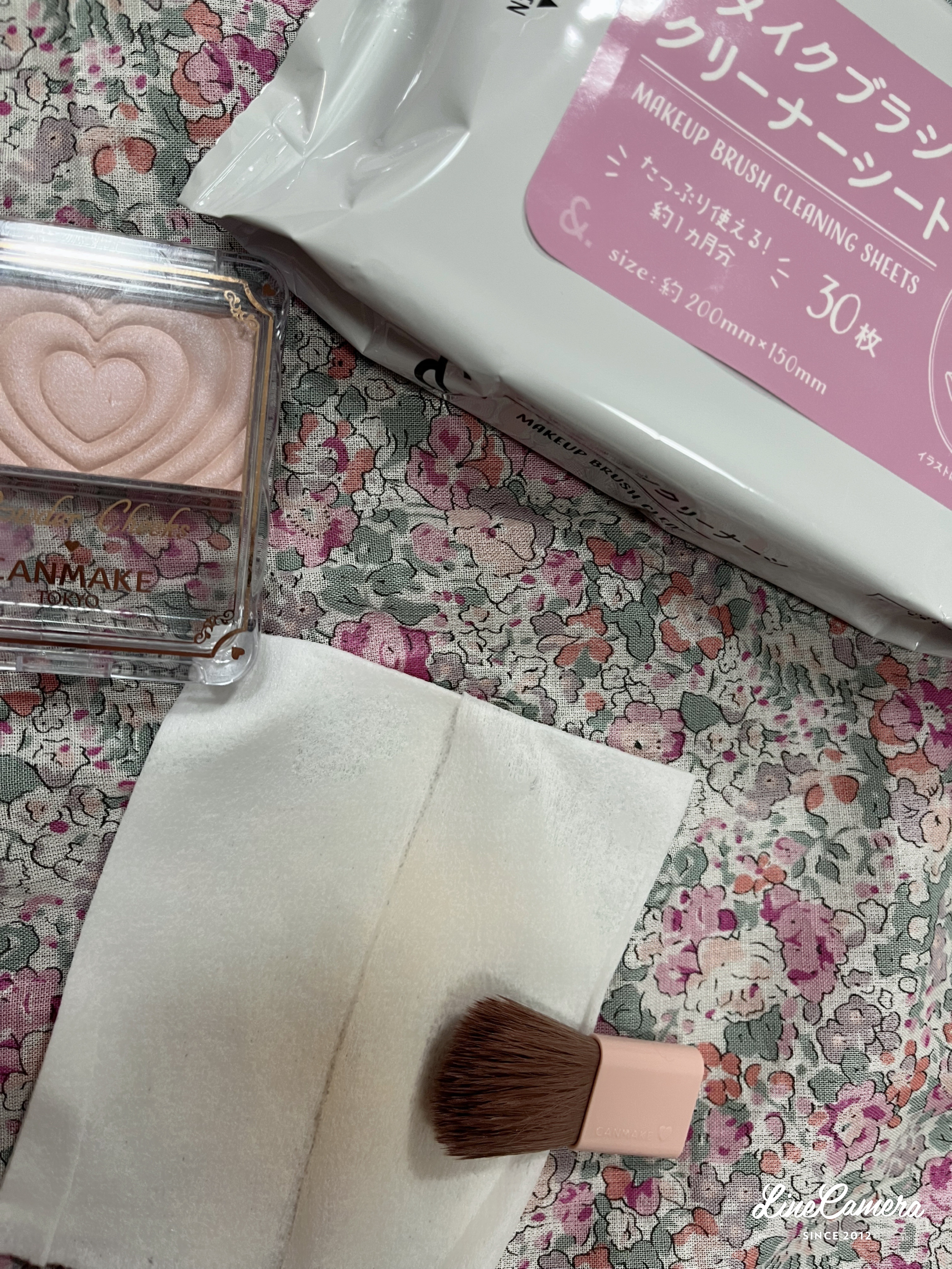 メイクブラシクリーナーシート/セリア/その他化粧小物を使ったクチコミ（2枚目）