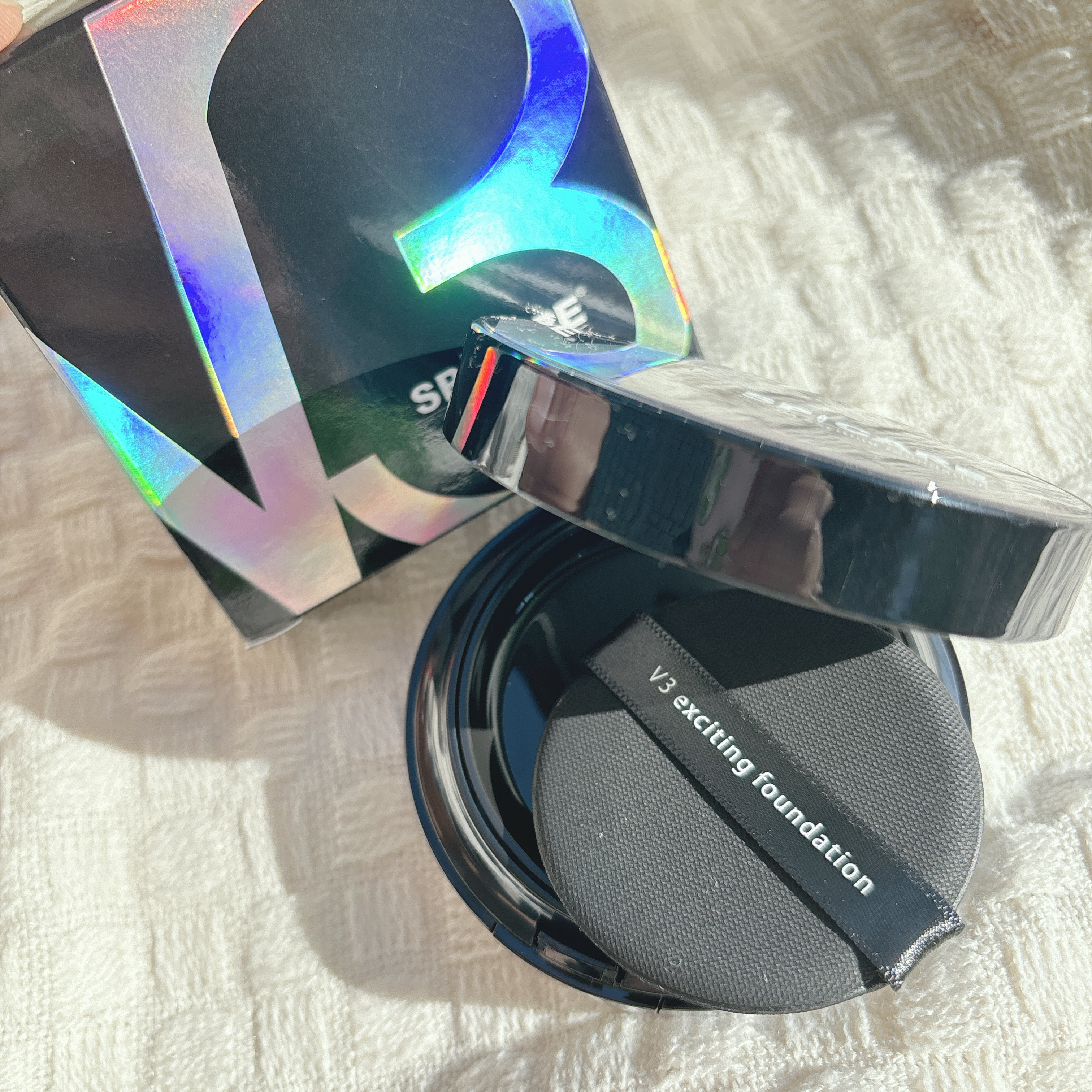 V3 エキサイティングファンデーション/SPICARE/クッションファンデーションを使ったクチコミ（2枚目）