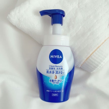 ニベア クリアビューティー弱酸性泡洗顔 皮脂すっきり/ニベア/泡洗顔を使ったクチコミ(1枚目)