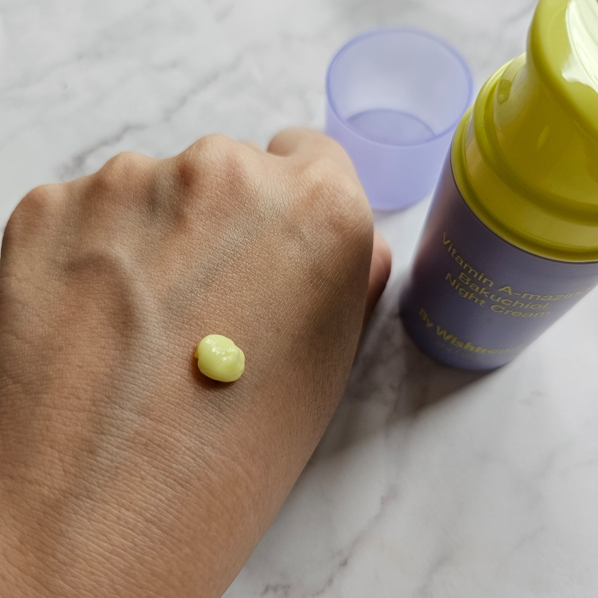 ビタミンA-mazingバクチオールナイトクリーム/By Wishtrend/フェイスクリームを使ったクチコミ（2枚目）