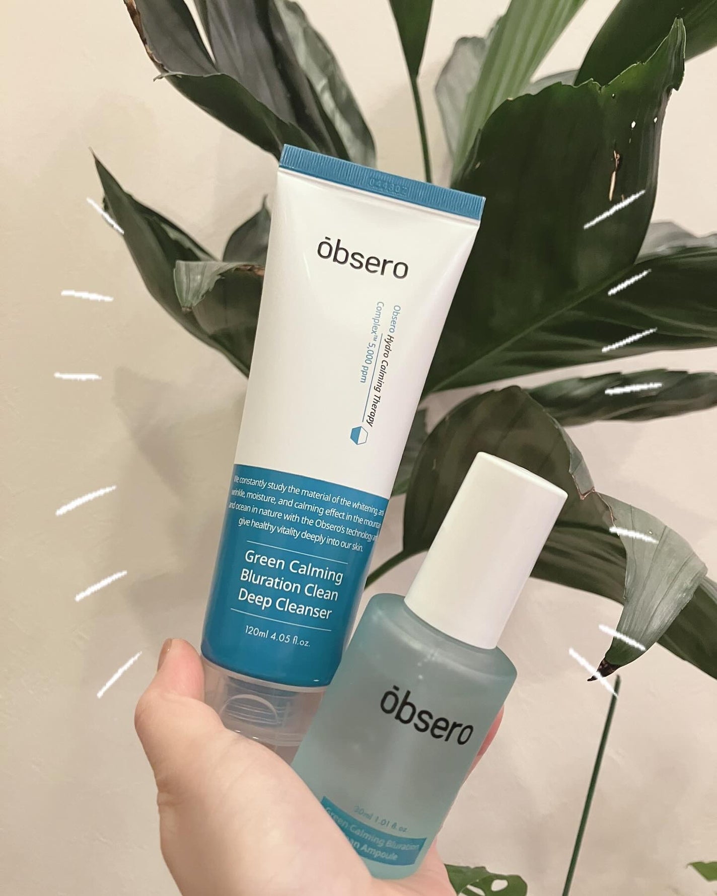 グリーンカーミングブルーレーションクリーンディープクレンザー/obsero/洗顔フォームを使ったクチコミ(1枚目)