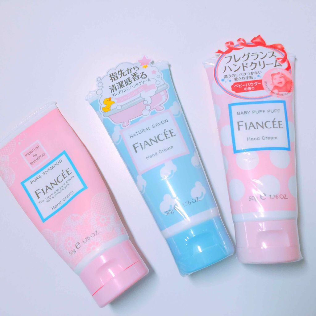 ハンドクリーム ピュアシャンプーの香り/フィアンセ/ハンドクリームを使ったクチコミ(1枚目)