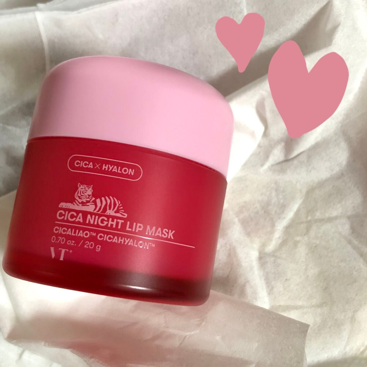 CICA ナイトリップマスク/VT/リップマスクを使ったクチコミ(1枚目)