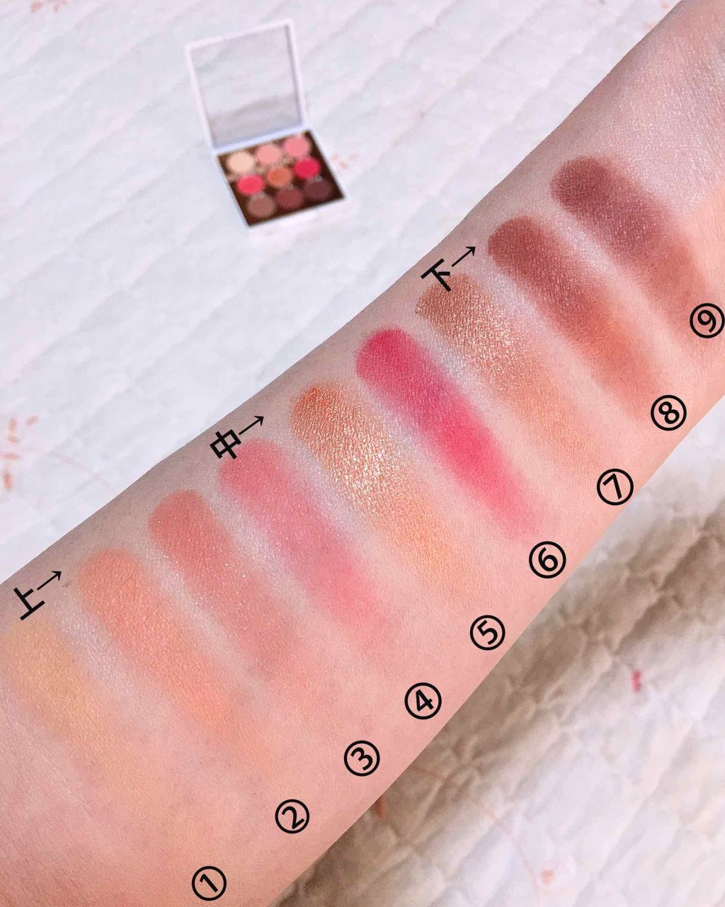 パーフェクトアイズアイシャドウ 05ブロッサムムード/TONYMOLY/アイシャドウパレットを使ったクチコミ（3枚目）