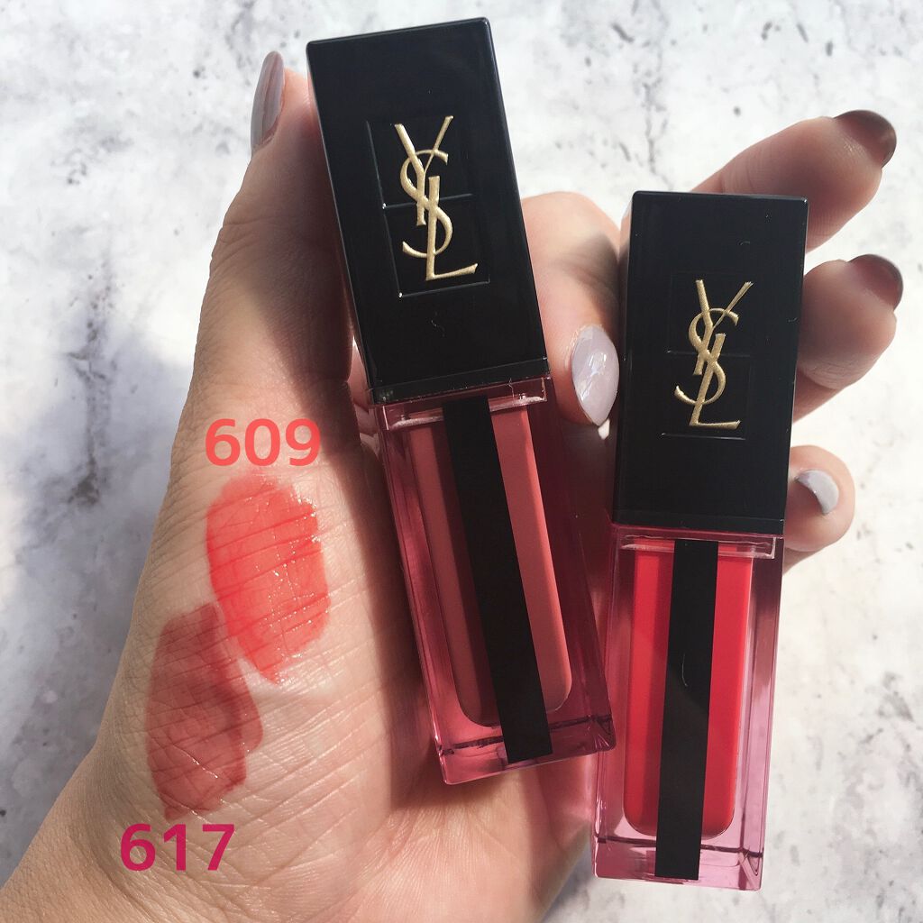 ルージュ ピュールクチュール ヴェルニ ウォーターステイン/YVES SAINT LAURENT BEAUTE/口紅を使ったクチコミ(3枚目)