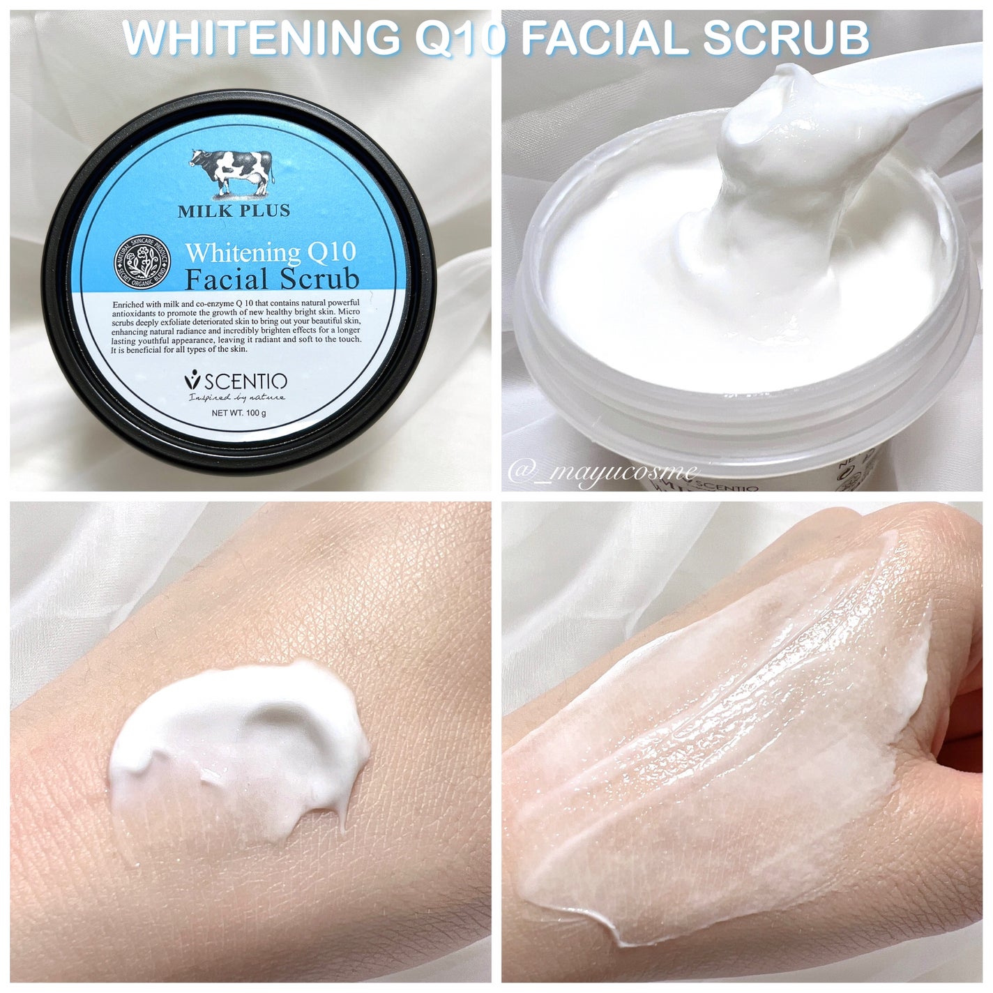 ミルクホワイトQ10フェイシャルスクラブ/Beauty Buffet/スクラブ・ゴマージュを使ったクチコミ(3枚目)