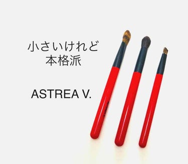 熊野筆 化粧筆 アイシャドウ用(丸平型・馬毛)/アストレア ヴィルゴ/メイクブラシを使ったクチコミ（1枚目）