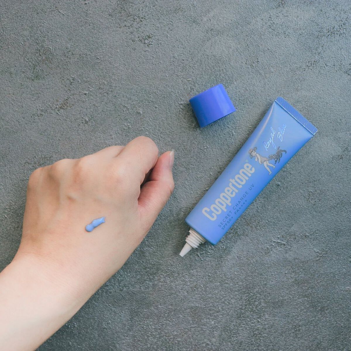 コパトーン シークレットチェンジUV ロイヤルブルー/コパトーン/日焼け止めジェルを使ったクチコミ（3枚目）