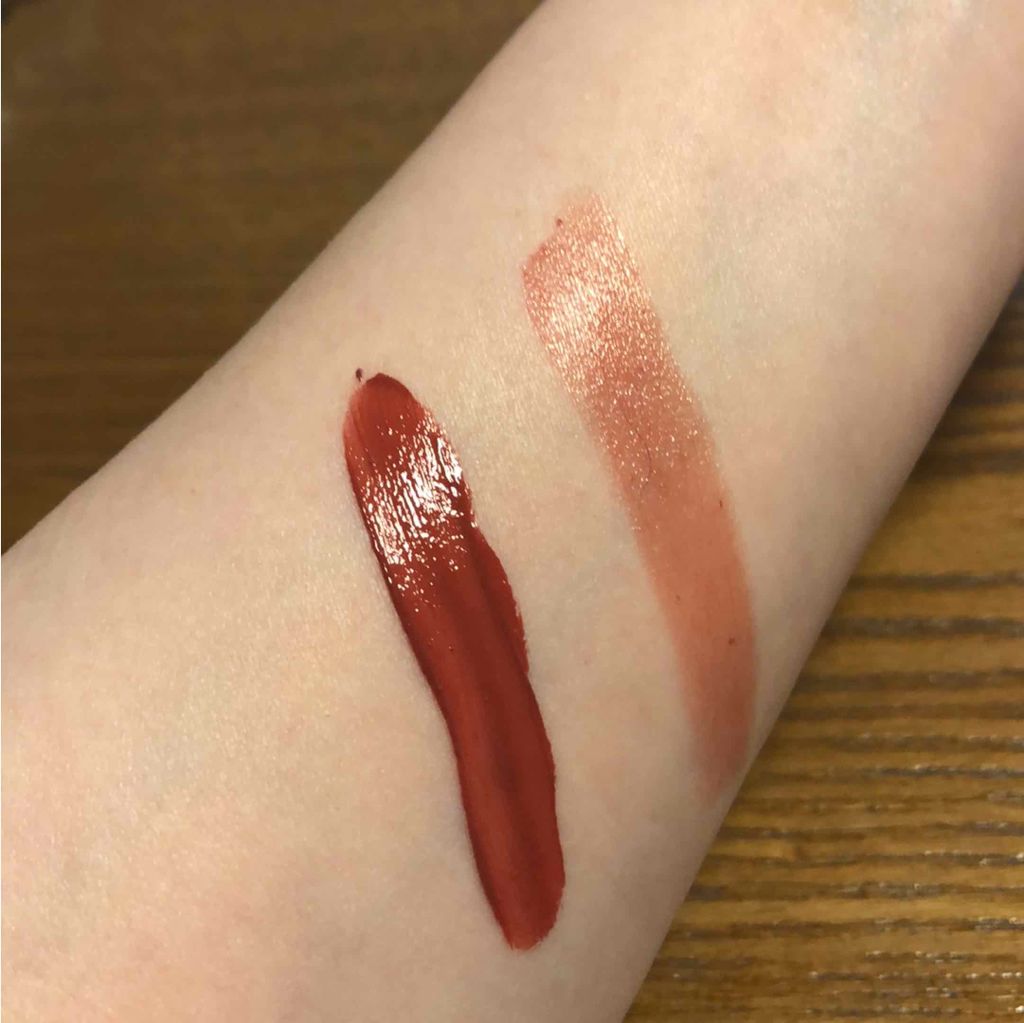 ラスティンググロスリップ/CEZANNE/口紅を使ったクチコミ(2枚目)