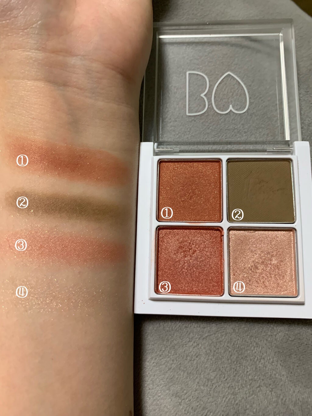 THE アイパレR/b idol/アイシャドウパレットを使ったクチコミ(2枚目)