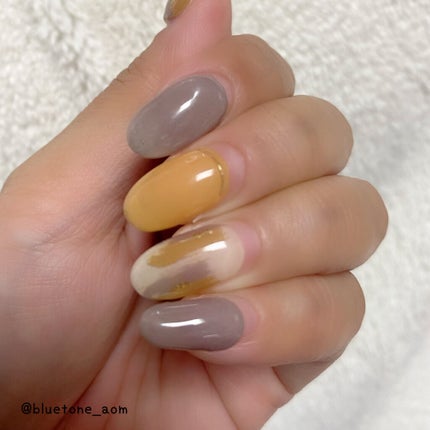 ネイルフィット ジェルネイルシール キャラメルチョコニュアンス/GELATO FACTORY/ネイルシールの画像