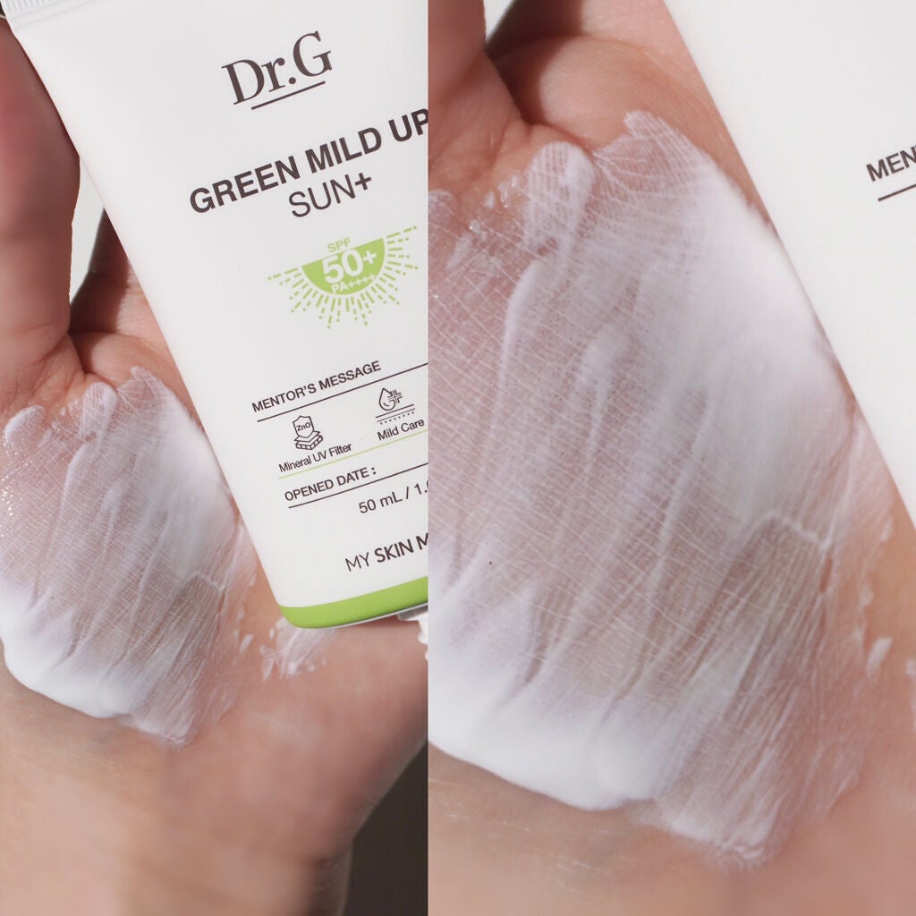 グリーンマイルドアップサンプラス/Dr.G/日焼け止めクリームを使ったクチコミ(4枚目)