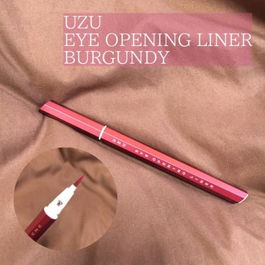 EYE OPENING LINER BURGUNDY/UZU BY FLOWFUSHI/リキッドアイライナーを使ったクチコミ（1枚目）