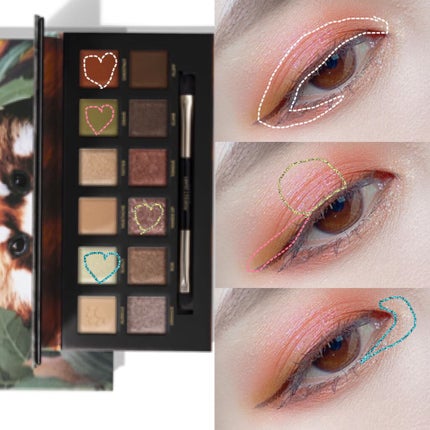 エクスプローラ12色 動物アイシャドウパレット/PERFECT DIARY/アイシャドウパレットを使ったクチコミ(4枚目)