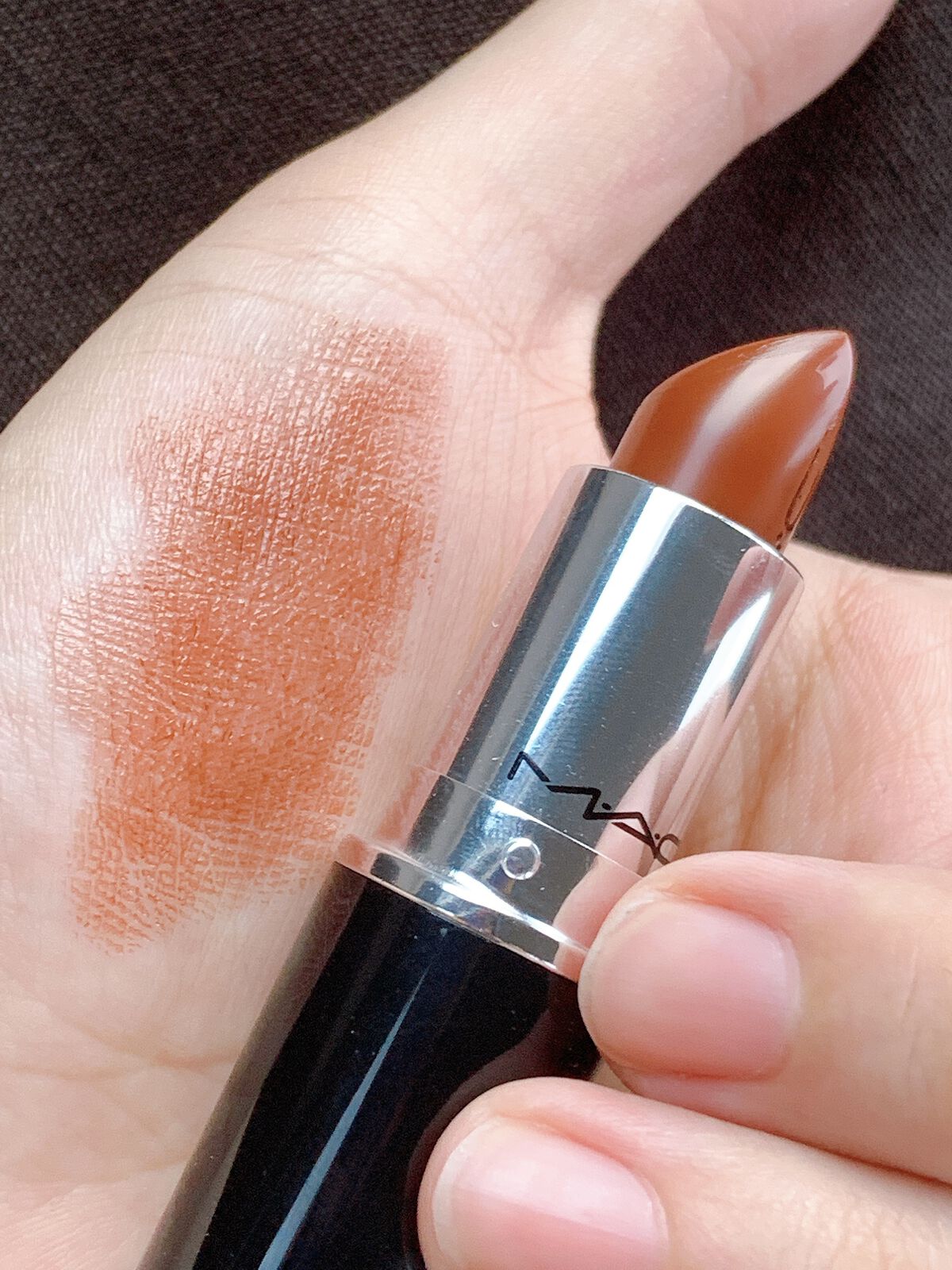 ラスターガラス リップスティック キャント ダル マイ シャイン/M・A・C/口紅を使ったクチコミ（3枚目）